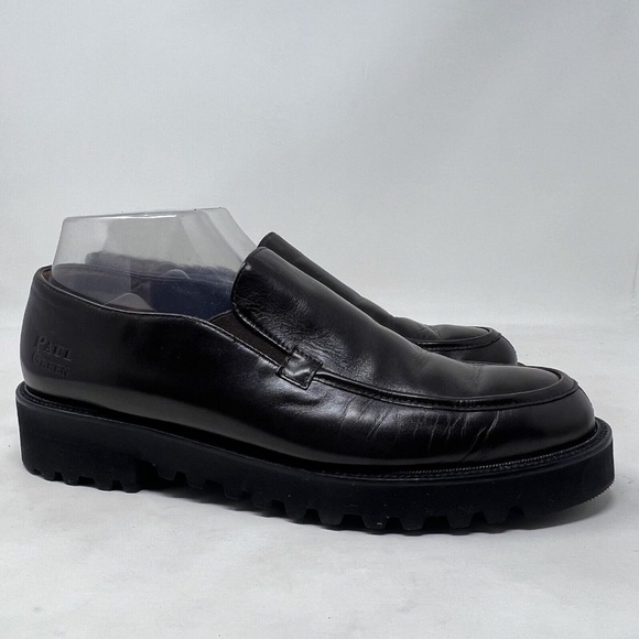 Paul Green Shoes - Paul Green Women's lug sole Platfrom Loafer Brown Leather Flat Slip On 8 US 10.5